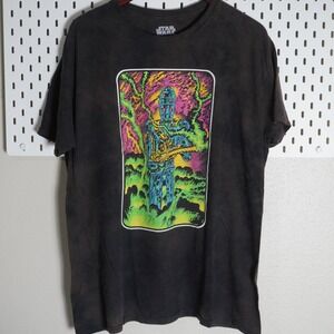 Star Wars ThinkGeek IG-11 Bounty Hunter Graphic T Shirt XL Distressed Look‎